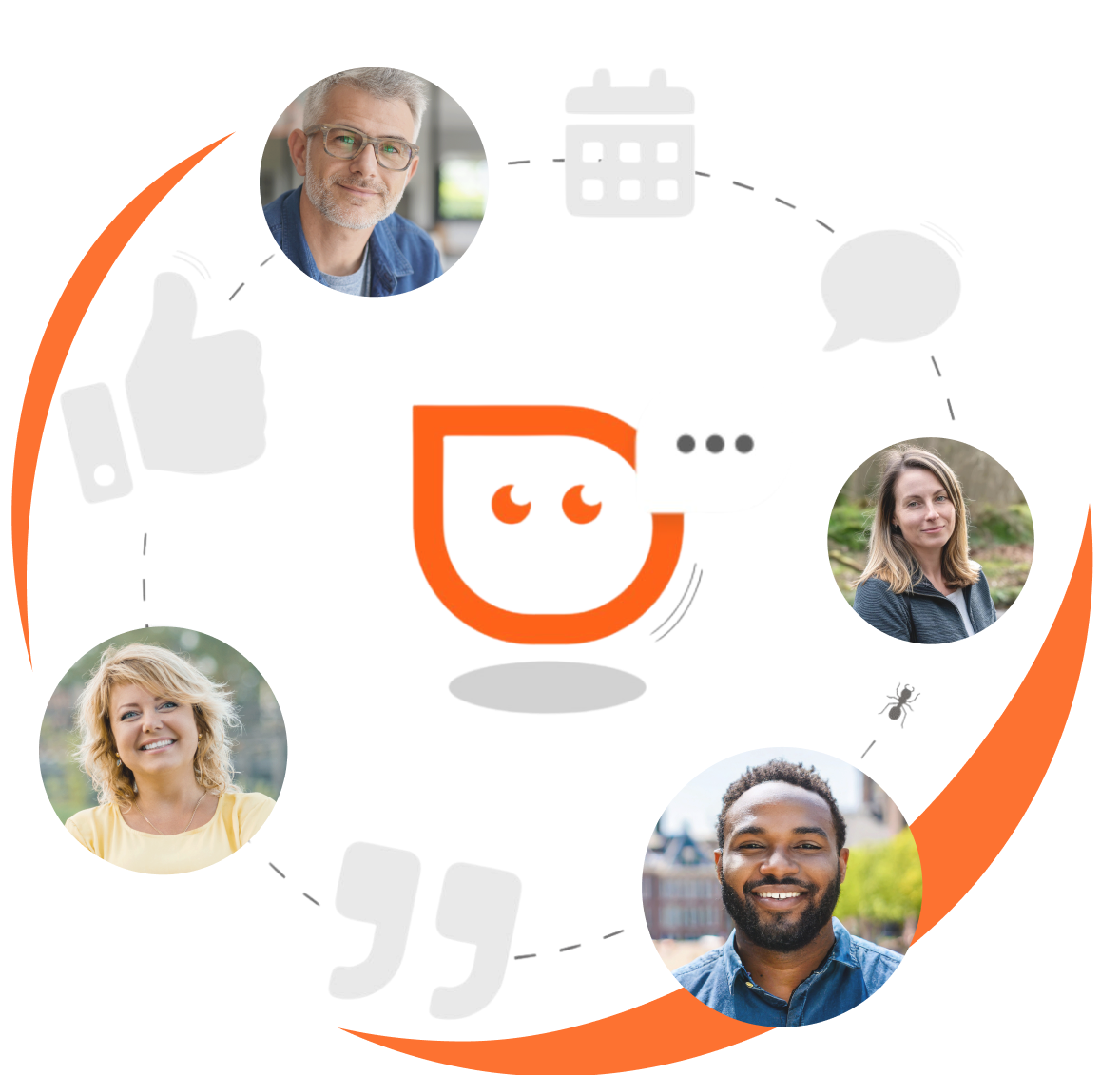 Illustratie klantcommunity CoCo